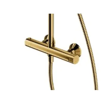 Dušas sistēma Omnires Y ar lietus dušu, rokas dušu pulēts zelts