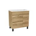 Vannas istabas skapītis OZE DANDY (bez izlietnes) 800mm Golden Oak