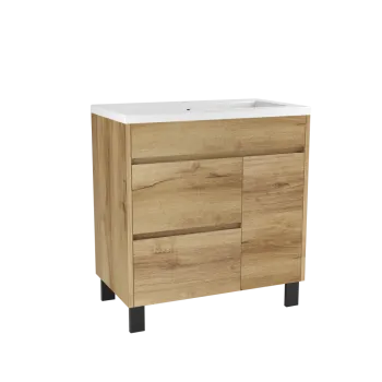 Vannas istabas skapītis OZE DANDY (bez izlietnes) 800mm Golden Oak