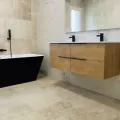 Vannas istabas skapītis ar izlietni OZE Celtic 2x600mm Golden Oak