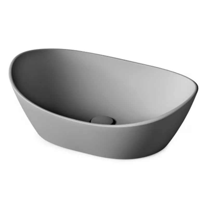 Izlietne PAA AMORE SilkStone 600x370mm matte grey