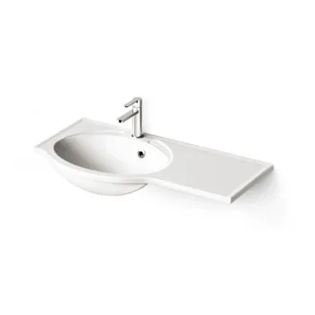 Izlietne PAA Delta Akmens masas 900x460mm, ar labo pagarinājumu Balta Izlietne PAA Delta Akmens masas 900x460mm, ar labo pagarinājumu Balta