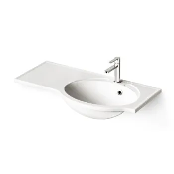 Izlietne PAA Delta Akmens masas 900x460mm, ar kreiso pagarinājumu Balta Izlietne PAA Delta Akmens masas 900x460mm, ar kreiso pagarinājumu Balta