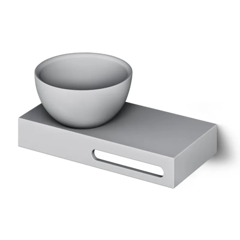 Izlietne PAA DO SilkStone ar plauktu 400x200mm Matte Grey