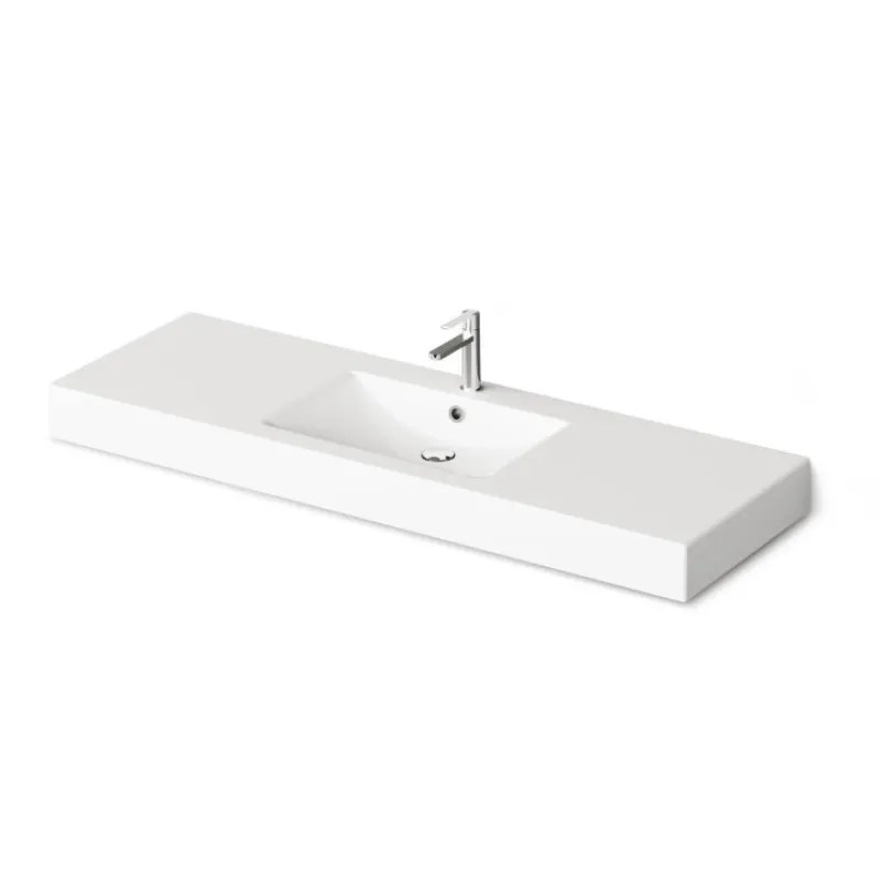 Izlietne PAA LONG STEP Akmens masas 1500x490mm, Balta