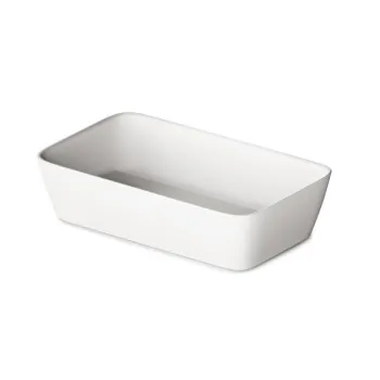 Izlietne PAA QUADRO ON Akmens masas 555x335mm Balta Izlietne PAA QUADRO ON Akmens masas 555x335mm Balta