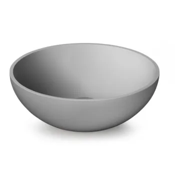 Izlietne PAA ROUND ON SilkStone Ø 410mm ar noplūdi matte grey Izlietne PAA ROUND ON SilkStone Ø 410mm ar noplūdi matte grey