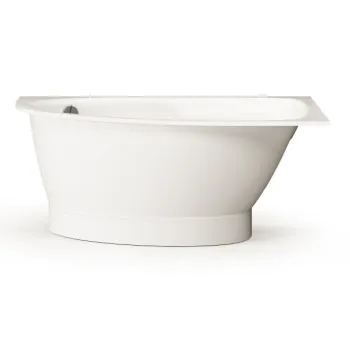 Vanna Paa TRE A Akmens masas 1500x1000mm kreisā, Balta