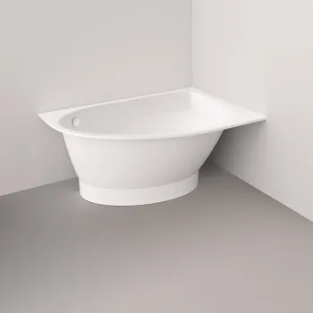 Vanna Paa TRE A Akmens masas 1500x1000mm kreisā, Balta