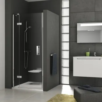 Dušas durvis Ravak SMSD2-100 B-L hromēts + caurspīdīgs