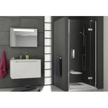 Dušas durvis Ravak SMSD2-100 B-L hromēts + caurspīdīgs