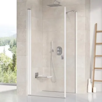 Dušas siena Ravak Chrome CPS 90 satīns + caurspīdīgs