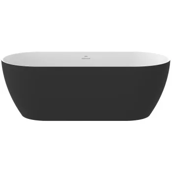 Vanna Ravak FREEDOM O TEC 1700x77mm Akrila Balta / Melna / Melna izplūde