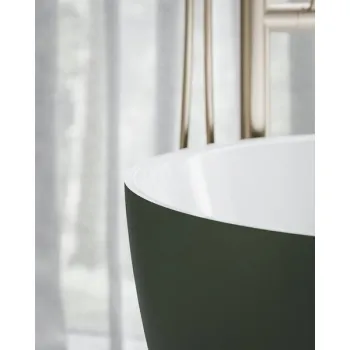 Vanna Ravak FREEDOM O TEC 1700x770mm Akrila Balta / Grey green / Izplūde Balta