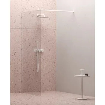 Dušas siena ravak Walk In Wall 100 v.200 (bez montāžas komplekta W SET) Balta Matēta + Caurspīdīga