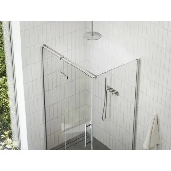 Dušas kabīnes komplekts RAVAK SET13 COSD2-100 Caurspīdīgs stikls, Hromēti profili