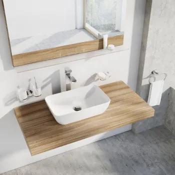 Vannas istabas izlietne Ravak Uni Slim 500x310mm R, balta