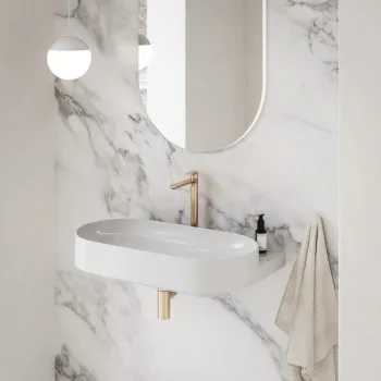 Vannas istabas izlietnes maisītājs Ravak Eleganta EL 015.60RGB 335 mm, rose gold brushed