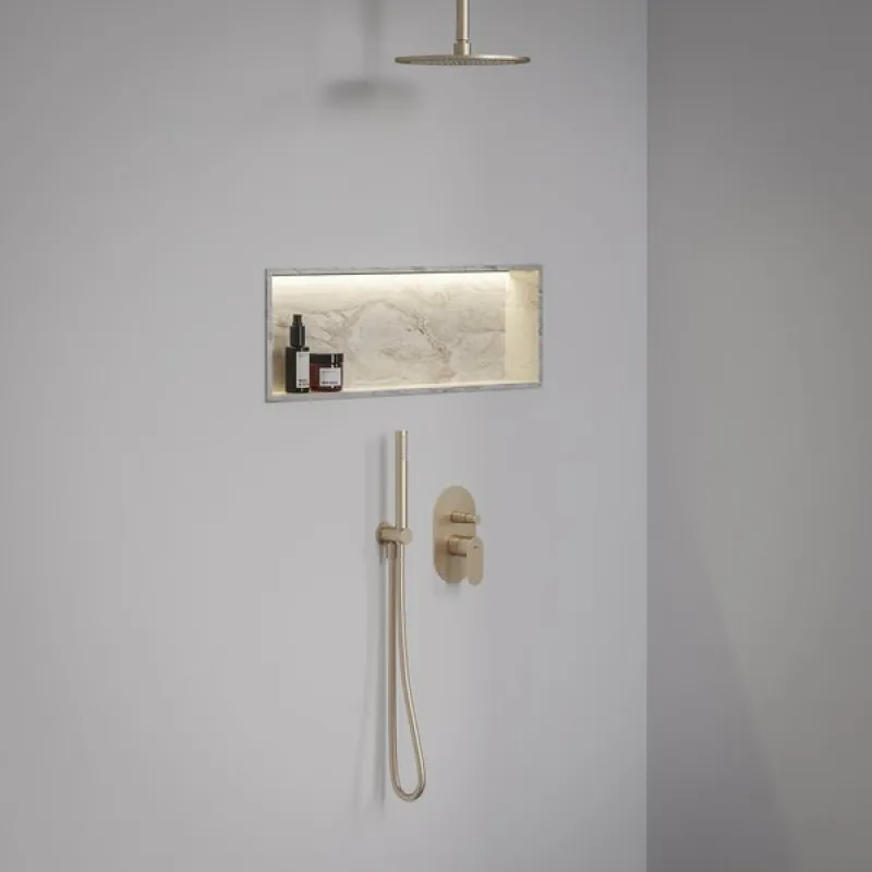 Dušas maisītājs Ravak Eleganta EL 061.60RGB.O2  Zemapmetuma ar pārslēgu rose gold brushed