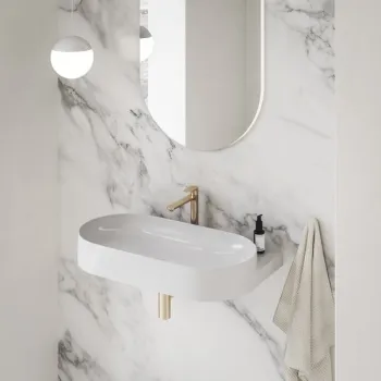 Vannas istabas izlietnes maisītājs Ravak Eleganta EL 014.60RGB 220 mm Matēts Zelts