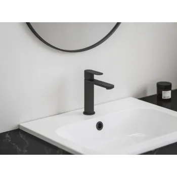 Vannas istabas izlietnes maisītājs Ravak Chrome CR II 014.20BL 175 mm melns