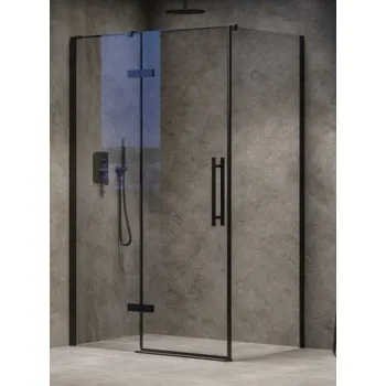 Dušas siena Ravak Cool COPS-100 Melna + Caurspīdīga