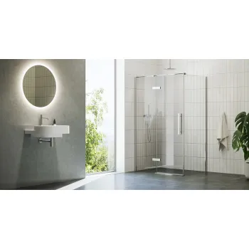 Dušas siena Ravak Cool COPS-100  Hromēts + Caurspīdīgs