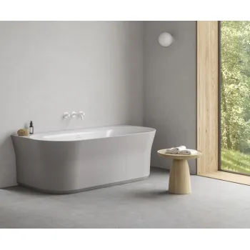 Vanna Ravak YPSILON Wall 1780x860 mm Akrila Balta/smoke grey / Balta izplūde