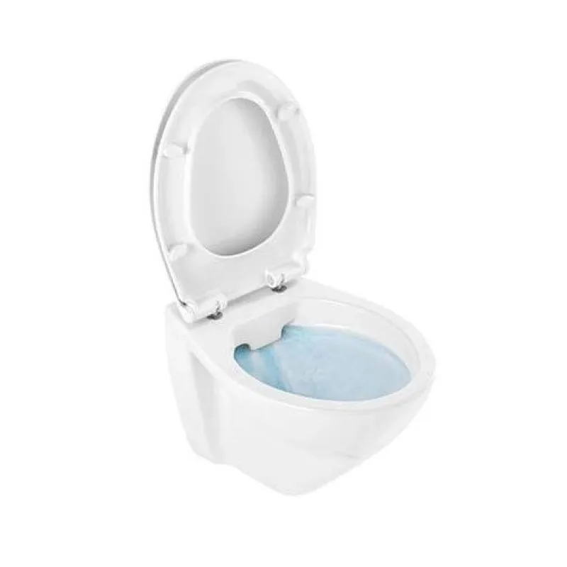 Piekaramais Tualetes Pods Sanindusa Cetus 52 Rimfree ar Soft Close easyclip vāku, Balts