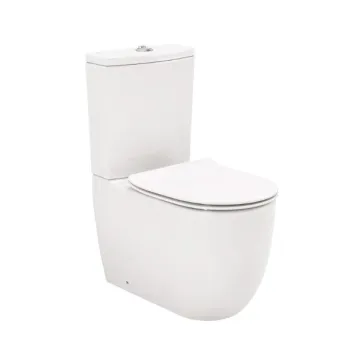 Tualetes pods Sanindusa Sanibold Rimfree ar Soft Close Easyclip vāku, Balts