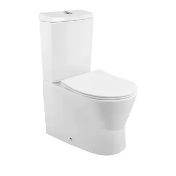 Tualetes pods Sanindusa Urb.y Rimfree ar Soft Close Easyclip vāku, Balts