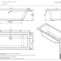 Vanna Sanindusa Plan 190x90cm Balts
