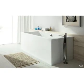 Vanna Sanindusa Plan Akrila 190x90cm Balta