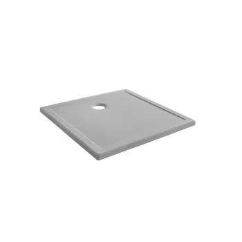 Dušas paliktnis Sanindusa StepIn Anti-Slip, 90x90x3 cm, keramika, pelēks, 107530034AD