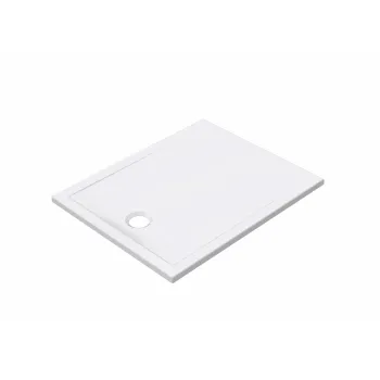 Dušas paliktnis Sanindusa StepIn, 100x80x3 cm, keramika, balts, 107542004