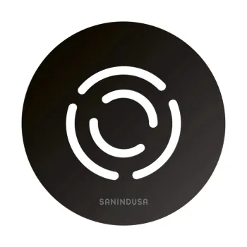 Dušas notekas vāks Sanindusa priekš Marina Plus paliktņiem, ø90, melns, 4A6116