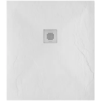 Dušas paliktnis Sanindusa Marina, 100x80x2.8 cm, akmens masa, balts, 9510008010
