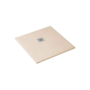 Dušas paliktnis Sanindusa Marina, 110x100x2.8 cm, akmens masa, bēšs, 9511010012