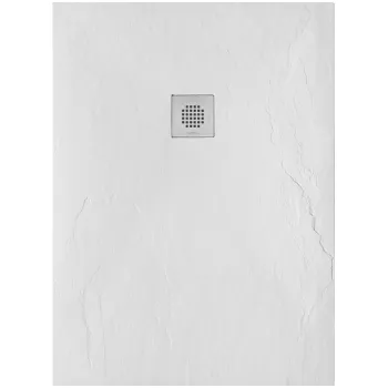Dušas paliktnis Sanindusa Marina, 120x80x2.8 cm, akmens masa, balts, 9512008010