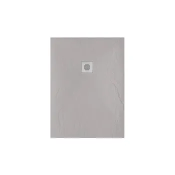 Dušas paliktnis Sanindusa Marina, 120x80x2.8 cm, akmens masa, pelēks, 9512008013