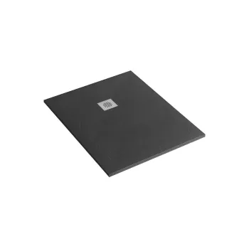 Dušas paliktnis Sanindusa Marina, 120x80x2.8 cm, akmens masa, melns, 9512008016