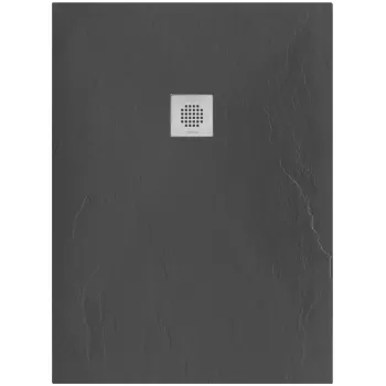 Dušas paliktnis Sanindusa Marina, 120x90x2.8 cm, akmens masa, melns, 9512009016