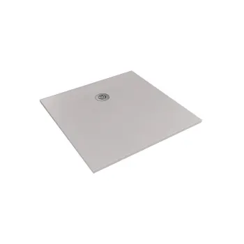 Dušas paliktnis Sanindusa Marina Plus, 80x80x3 cm, akmens masa, pelēks, 9608008003