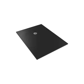 Dušas paliktnis Sanindusa Marina Plus, 110x80x3 cm, akmens masa, melns, 9611008006