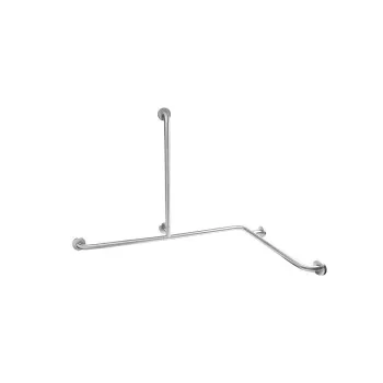 Stūra rokturis ar vertikālu stieni Sanindusa WcCare, nerūsējošais tērauds, personām ar kustību ierobežojumiem, 4295913