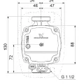 Cirkulācijas sūknis Grundfos ALPHA 1 L 25-40 180