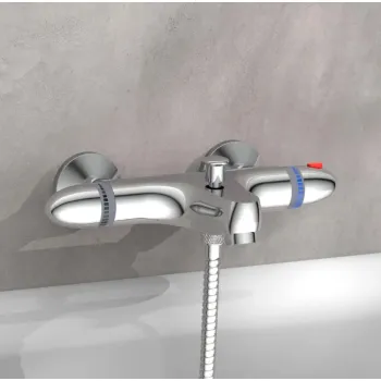 Vannas / Dušas maisītājs Schütte RONDA ar termostatu hromēts