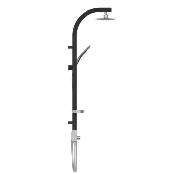 Dušas komplekts Schütte Hoga Madagaskar ar galvas dušu (17,5x17,5) melna Dušas komplekts Schütte Hoga Madagaskar ar galvas dušu (17,5x17,5) melna