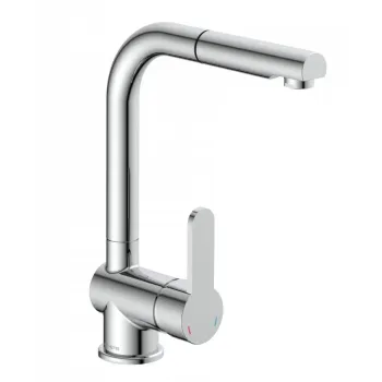 Virtuves maisītājs Schütte London ar izvelkamu galu, hroms Virtuves maisītājs Schütte London ar izvelkamu galu, hroms