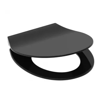 Poda vāks Schütte SLIM,Duroplast ar Soft Close, Melns Poda vāks Schütte SLIM,Duroplast ar Soft Close, Melns